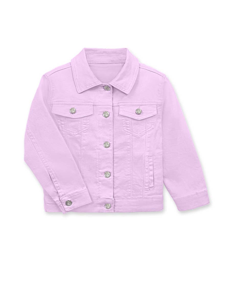 Toddler's Basic Wash Bulk Denim Jacket: Lilac
